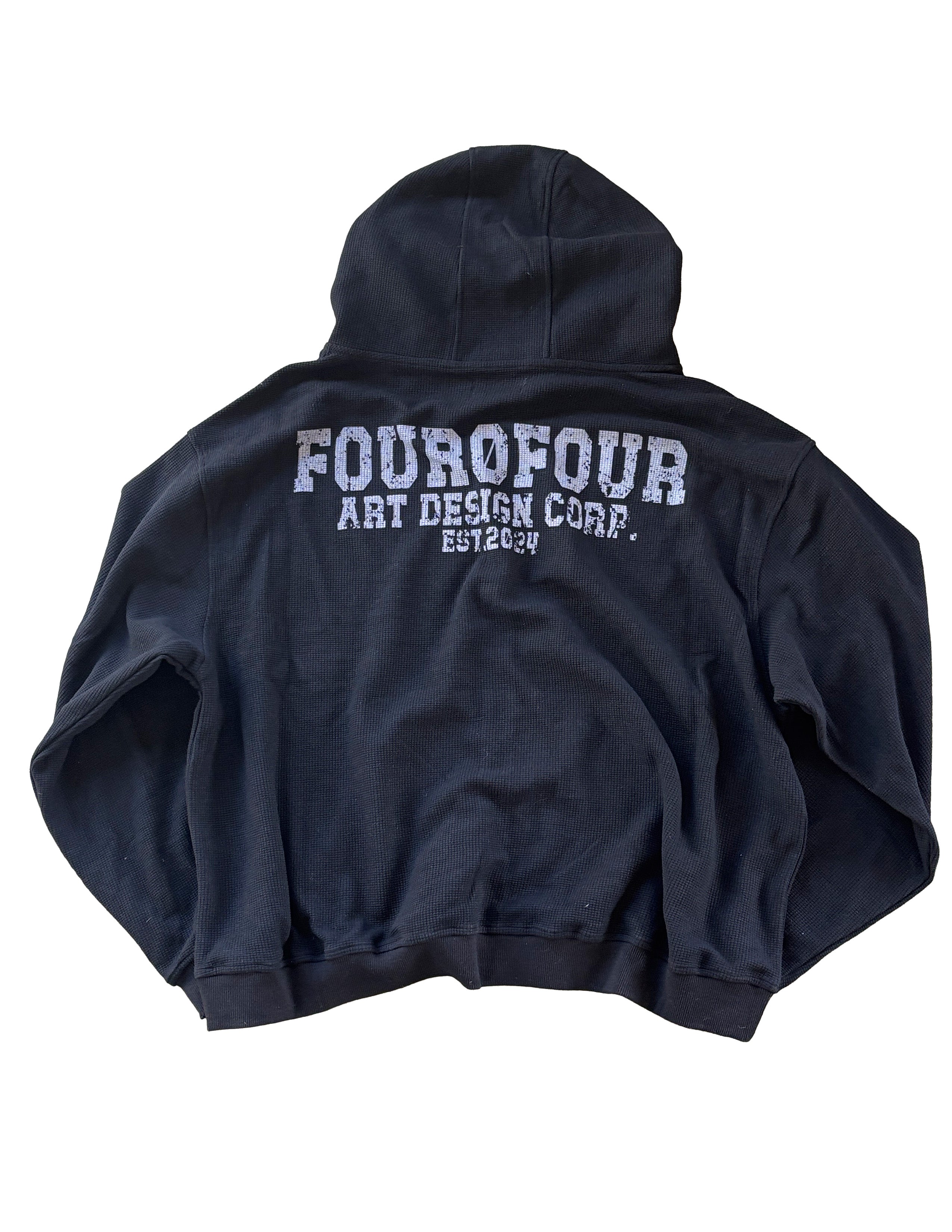 ア*ナ様 ※21日まで　美品　ntrul zip knit hoodie サイズ Waffle-Knit zip up – 404brand