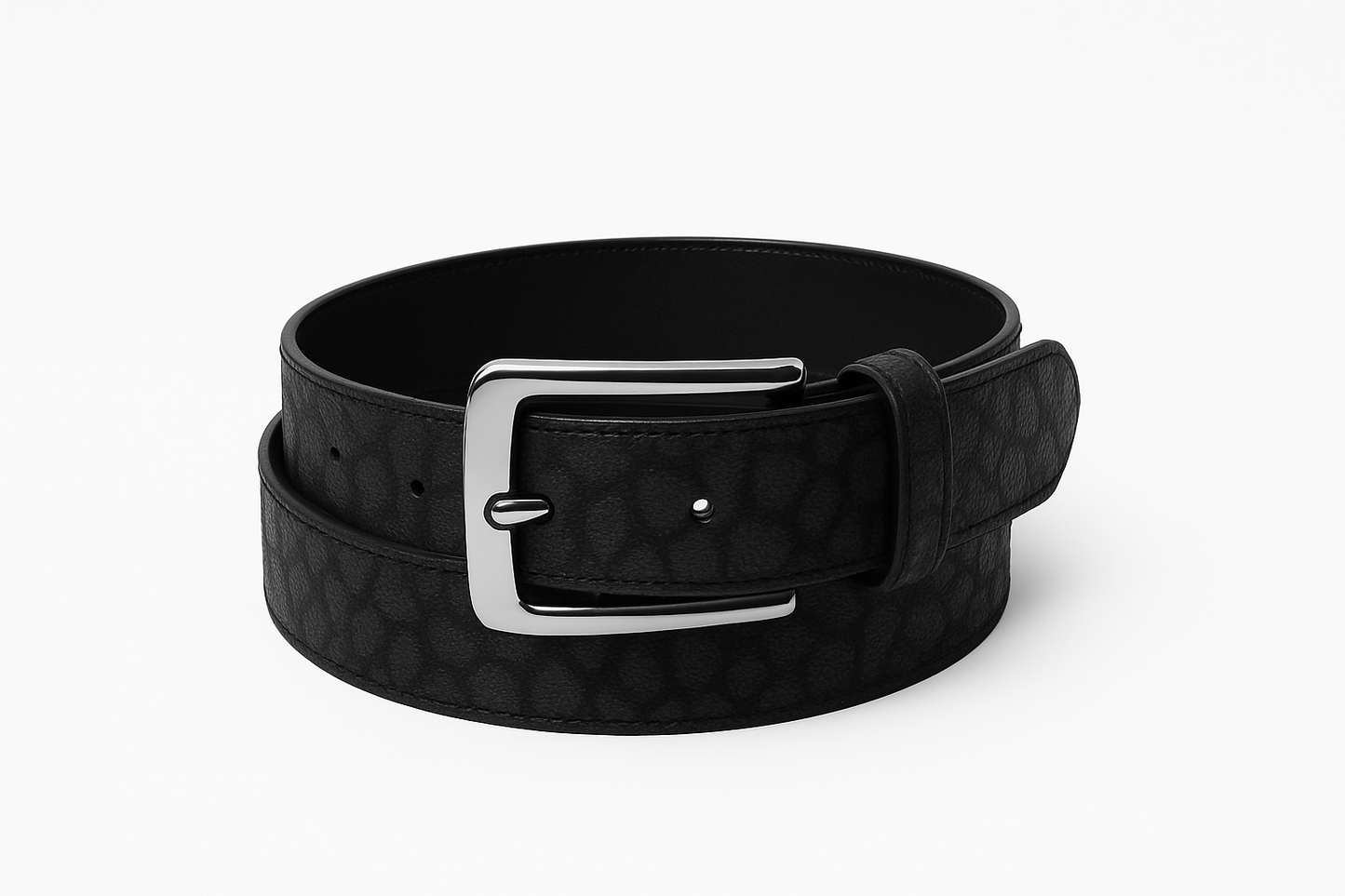 Black Giraffe Print Belt