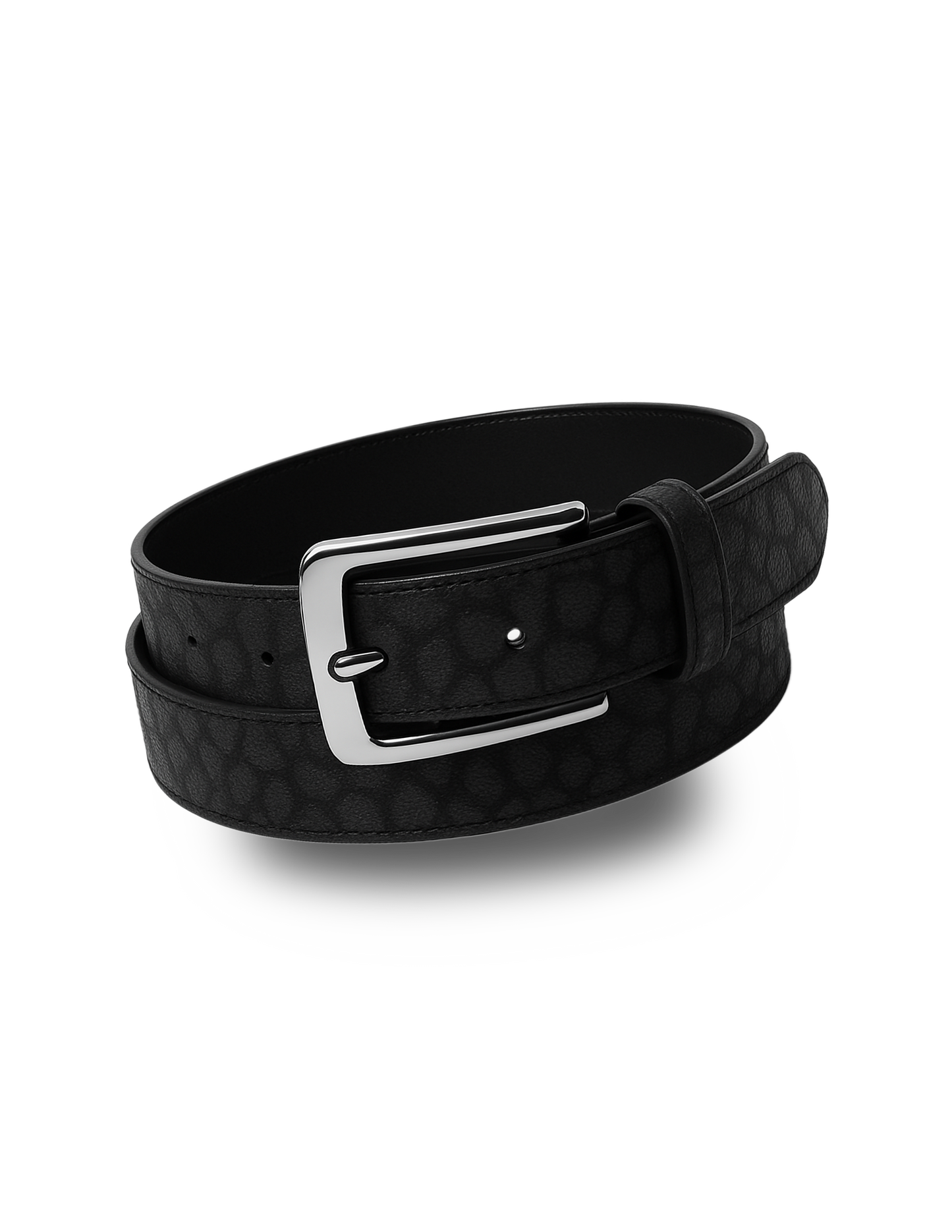 Black Giraffe Print Belt