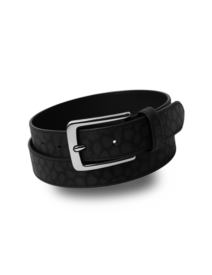 Black Giraffe Print Belt