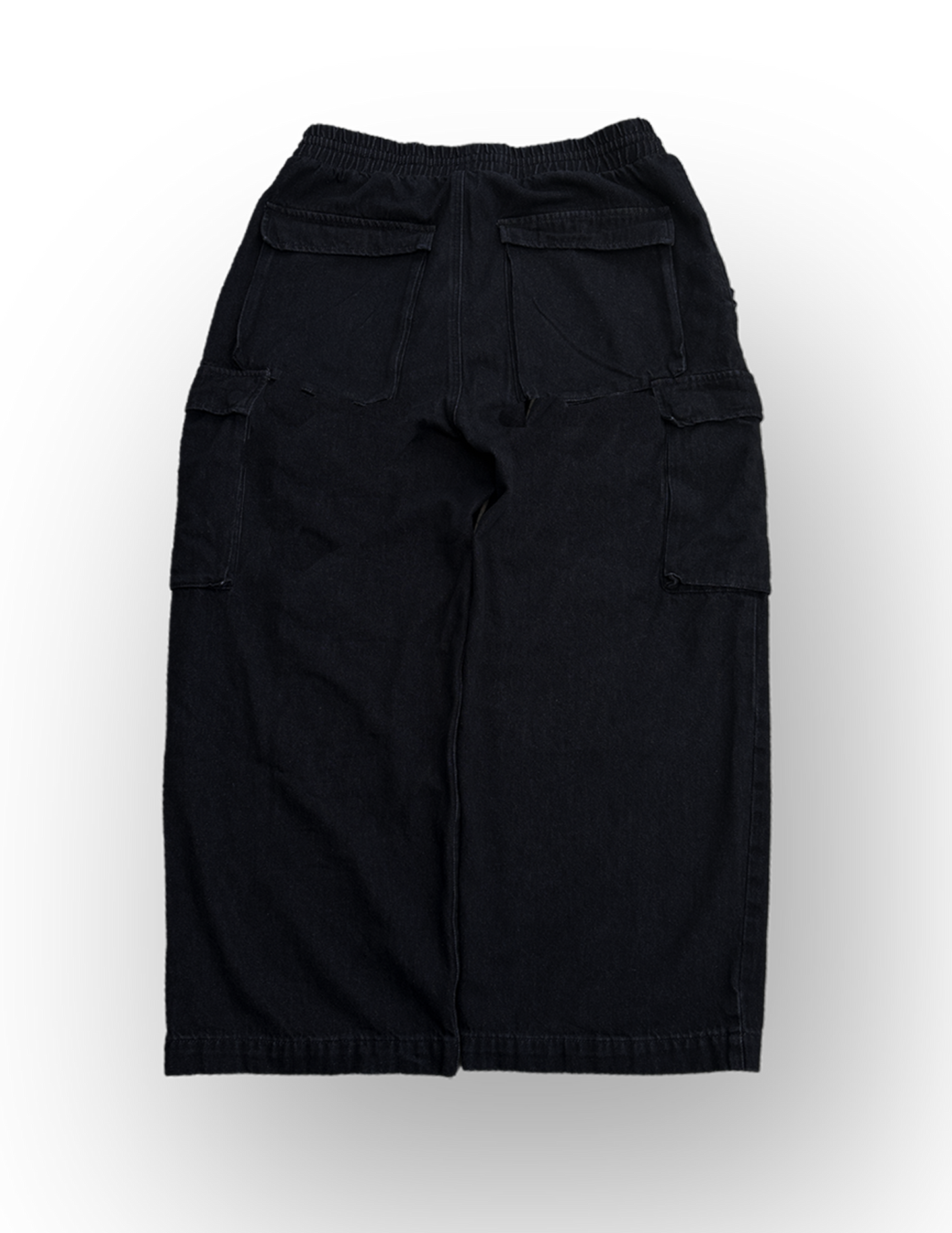 Drawstring Black Cargo pants