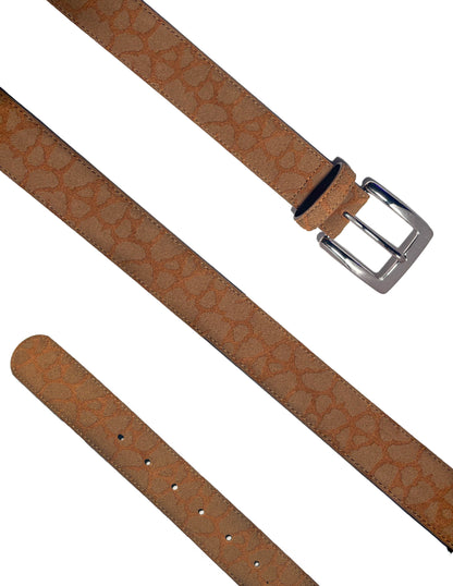 Brown Giraffe Print Belt