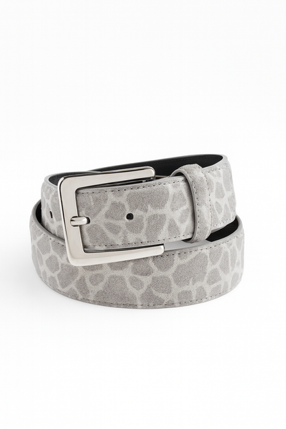 Black Giraffe Print Belt