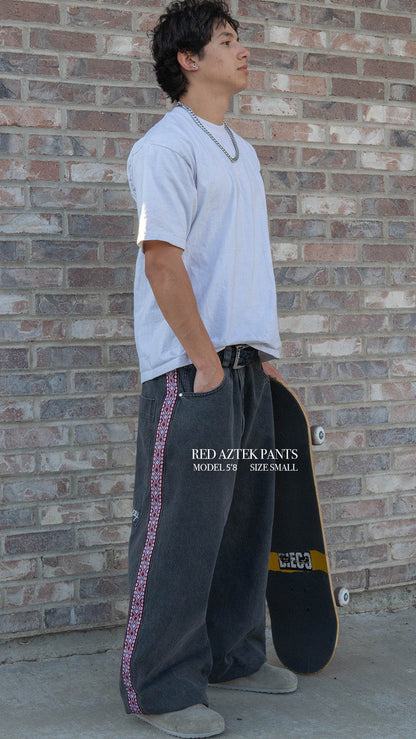 Red Aztek Pants