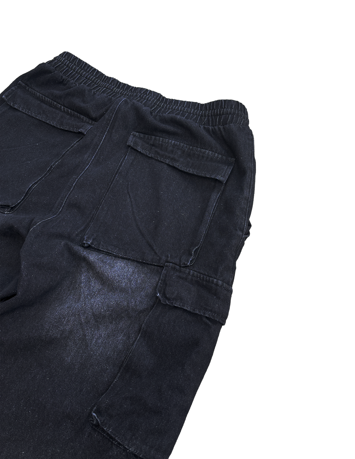 Drawstring Black Cargo pants