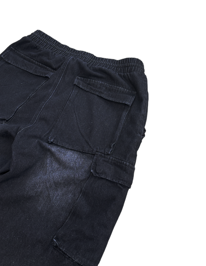 Drawstring Black Cargo pants