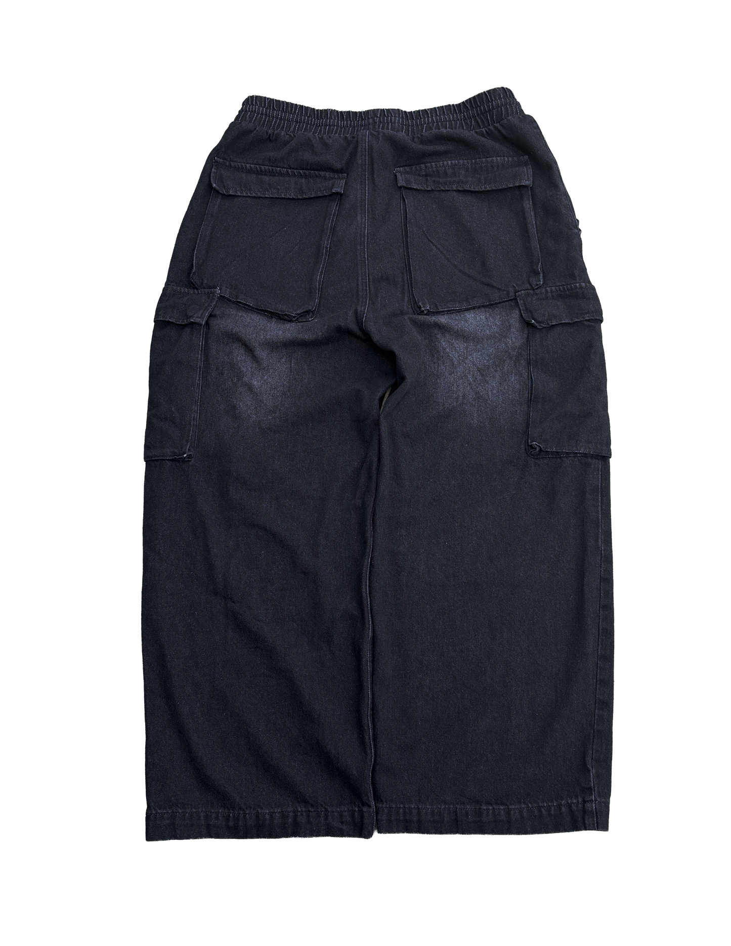 Drawstring Black Cargo pants
