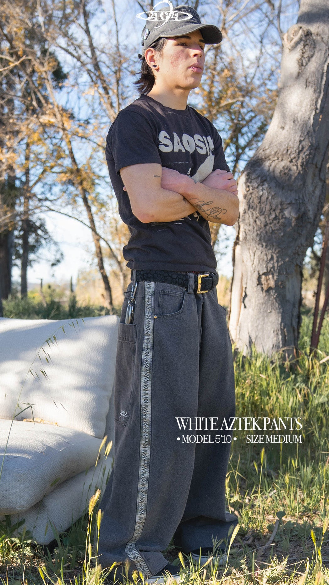 White Aztek Pants